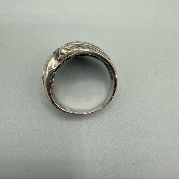 Silver Textured Ring Size 7.5 - Picture 10 of 13